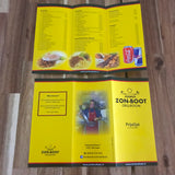 Menukaart drieluik (US - 100 x 210 mm)