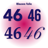 Brievenbussticker blauw