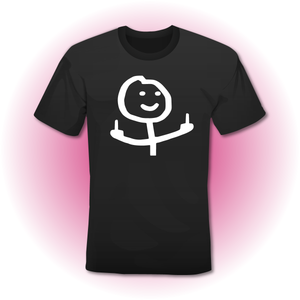 T-Shirt zwart 'F*CK DRAW'