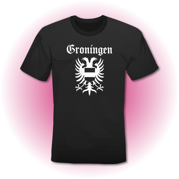 T-Shirt zwart 'GRONINGEN'