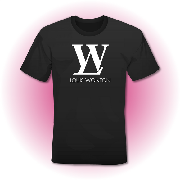 T-Shirt zwart 'LOUIS WONTON'