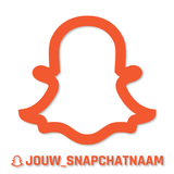Snapchat naamsticker (set van 4 stuks)