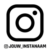 Instagram naamsticker (set van 4 stuks)