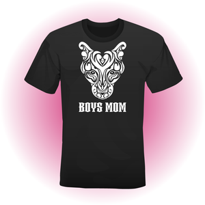 T-Shirt zwart 'BOYS MOM'
